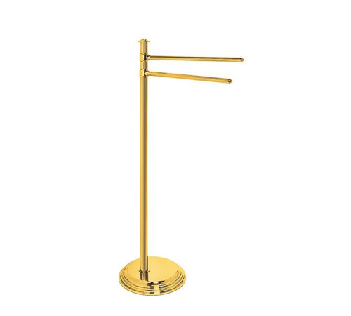 Стойка с 2-мя полотенцедержателями Colombo Design Hermitage напольная 84.7 см золото PVD B3338.HPS