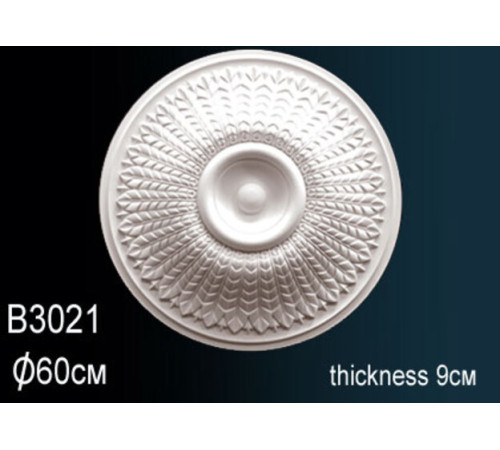 Розетка потолочная Perfect полиуретановая с орнаментом 510 мм B3021