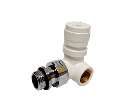 Вентиль на подачу вертикальный SR Rubinetterie Tondera 1/2 ручной правый белый 0616-1500VC0A