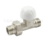 Клапан запорный радиаторный прямой Tiemme 1/2 НР/НР 3330023