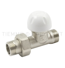 Клапан запорный радиаторный прямой Tiemme 1/2 НР/НР 3330023