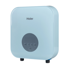 Водонагреватель электрический, Haier, проточный, FLEXI-EI6, с электронным управлением и сухим ТЭНом, цвет-голубой