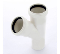 Тройник канализационный REHAU RAUPIANO PLUS 50/50/45° 121234