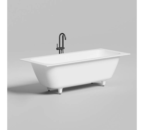 Ванна встраиваемая Salini Orlanda Axis 191х80х60 см S-Sense на ножках белый глянцевый 103211G/23101H