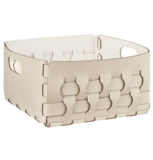 Корзинка ADJ Dubai 35x35x20 см панна котта/белый 2045.16/10