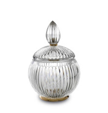 Баночка универсальная 3SC Elegance настольная Ø 12х18 см с крышкой золото EL49ACRGD