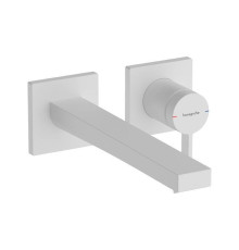 Смеситель для раковины Hansgrohe Tecturis E настенный скрытого монтажа излив 22.5 см белый матовый 73051700