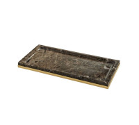 Лоток настольный 3SC Palace Marmo мрамор Emperador Dark золото 24к PA66AEMGD