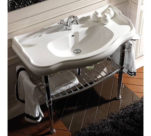 Консоль с раковиной Kerasan Retro 100х54.5 см напольная хром 7602/105001/730090