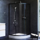 Душевое ограждение AM.PM X-Joy 90х90 см без поддона черный матовый W88G-205-090BT64