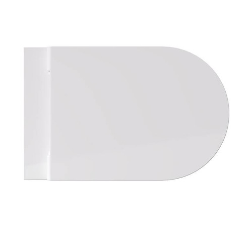 Унитаз подвесной Alice Ceramica Hide Round 57х37 см безободковый с сиденьем микролифт 31170101SET