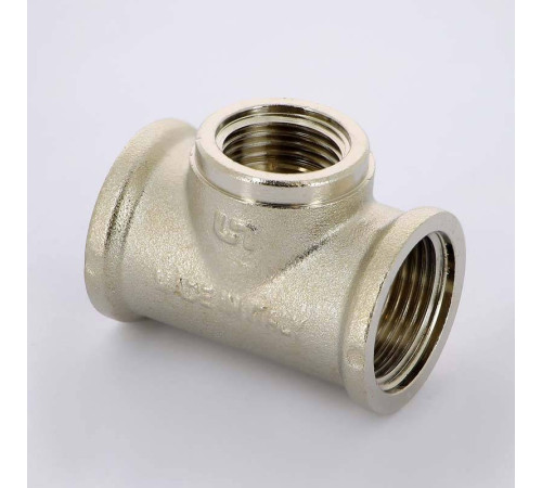 Тройник резьбовой Uni-Fitt 3/4x1/2x3/4 ВВВ никелированный 615N3230