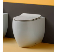 Унитаз напольный приставной Kerasan Flo 52х36 см универсальный выпуск 311601