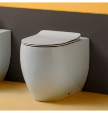 Унитаз напольный приставной Kerasan Flo 52х36 см универсальный выпуск 311601