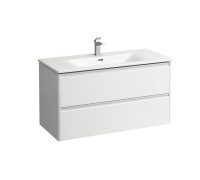 Комплект мебели Laufen Palace 1000х450х545 мм с раковиной Slim 2 ящика белый глянцевый 8.6070.7.261.104.1