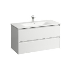 Комплект мебели Laufen Palace 1000х450х545 мм с раковиной Slim 2 ящика белый глянцевый 8.6070.7.261.104.1