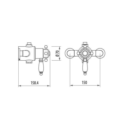 Термостатический смеситель Gattoni Termostatici бронза TSRE940V0.I