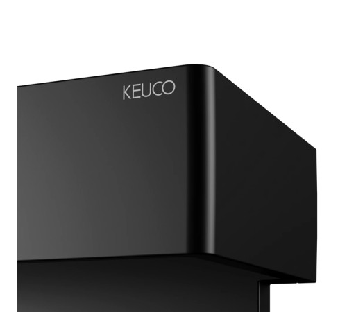 Полочка для душа Keuco Edition 11 со стеклоочистителем подвесная черный матовый 11159370000