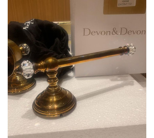 Держатель туалетной бумаги Devon&Devon Gemstone 23 см античная латунь GEM711-OTS