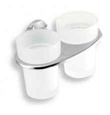 Держатель стаканов двойной NOVASERVIS Metalia 11 хром 0157.0