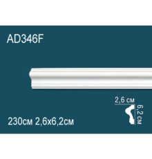 Молдинг Perfect AD346F полиуретановый гибкий 2000х40х20 мм AD346F