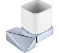 Стакан подвесной Boheme New Venturo хром/белый 10314-CR