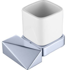 Стакан подвесной Boheme New Venturo хром/белый 10314-CR