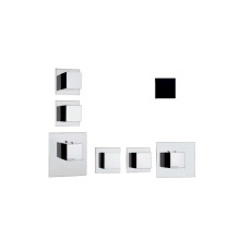 Внешняя часть термостата Bossini Outlets Z032203.073 HighFlow квадратная ручка Черный матовый