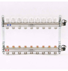 Коллекторная группа из нержавеющей стали Uni-Fitt 315S с регулировочными и термостатическими вентилями 1 x 3/4 EK 9 выходов 451I4309