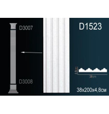 Тело пилястры Perfect D1523 полиуретан D1523