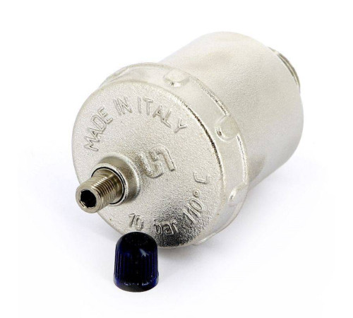 Воздухоотводчик автоматический Uni-Fitt 1/2 нижнее подключение верхний выпуск никелированный 230N2000