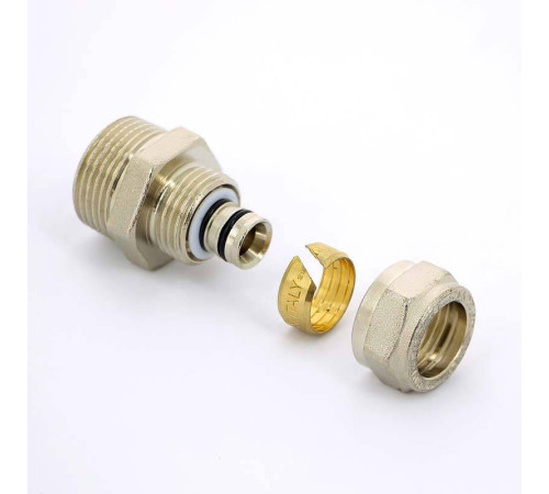 Муфта обжимная Tiemme никелированная 32х1 НР 1600020