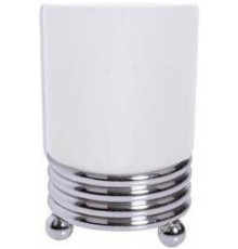 Стакан для зубных щеток настольный Boheme Hermitage хром 10391