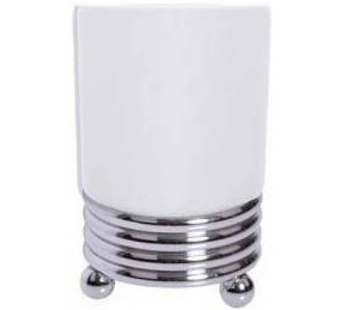 Стакан для зубных щеток настольный Boheme Hermitage хром 10391