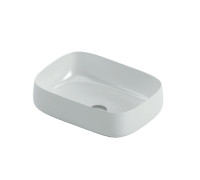 Раковина накладная Artceram Cognac Quadro 560x410 мм белый глянцевый COL009 01 00