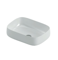 Раковина накладная Artceram Cognac Quadro 560x410 мм белый глянцевый COL009 01 00