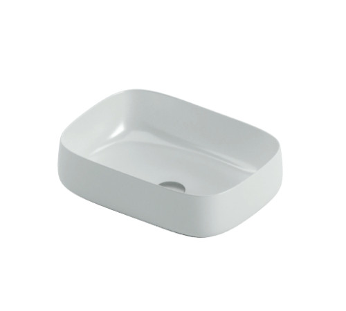 Раковина накладная Artceram Cognac Quadro 560x410 мм белый глянцевый COL009 01 00