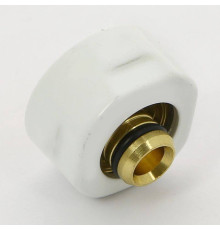 Соединитель для металлопластиковой трубы Carlo Poletti 16х2.25 мм белый A58503E