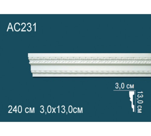 Молдинг Perfect полиуретановый 2000х35х14 мм AC231