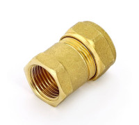 Муфта обжимная Tiemme 1100 18 мм х 1/2 ВР латунная 1100024