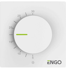 Термостат ENGO Controls Simple комнатный механический накладной белый ESIMPLE-230W