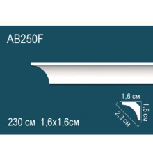 Карниз потолочный Perfect AB250F гибкий полиуретановый 200x200x2000 мм AB250F