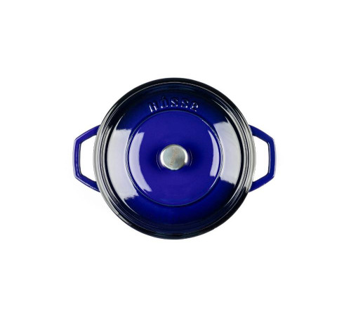 Кастрюля глубокая Hascevher Yeni Derin 24 см синяя A901324