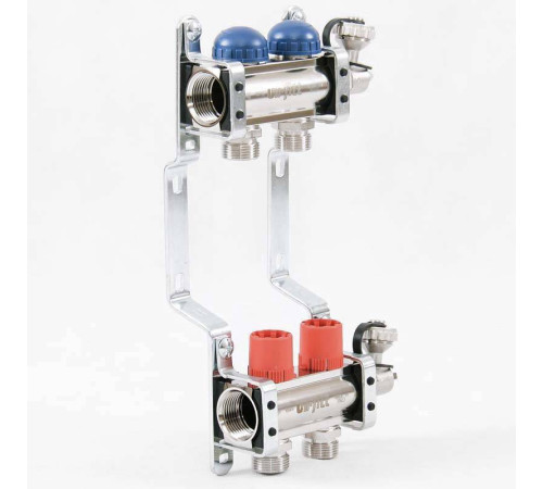 Коллекторная группа с балансировочными и термостатическими вентилями UNI-FITT 1x3/4 EK 2 выхода 441E4302