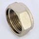Заглушка латунная никелированная с внутренней резьбой Tiemme 1 1500247