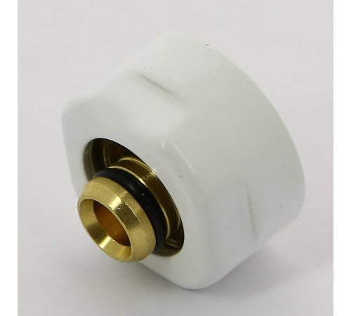 Соединитель для металлопластиковой трубы Carlo Poletti 16х2.25 мм белый A58503E