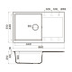 Кухонная мойка Omoikiri Daisen 86-GR Artgranit 86x50 см leningrad grey 4993698