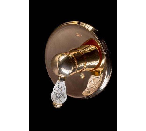 Смеситель встраиваемый для душа Boheme Crystal золото 285-CRST