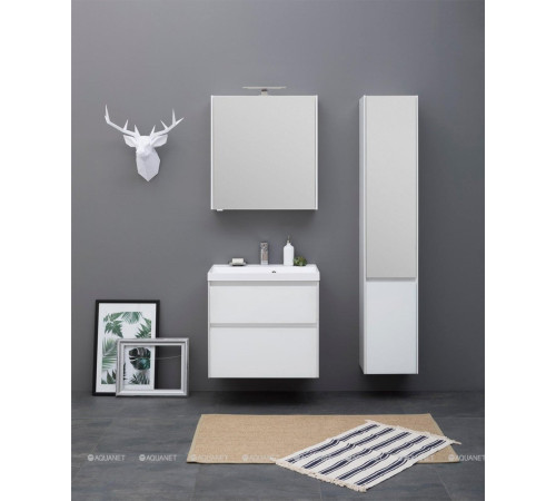 Тумба под раковину Aquanet Гласс 80 белый 00238361
