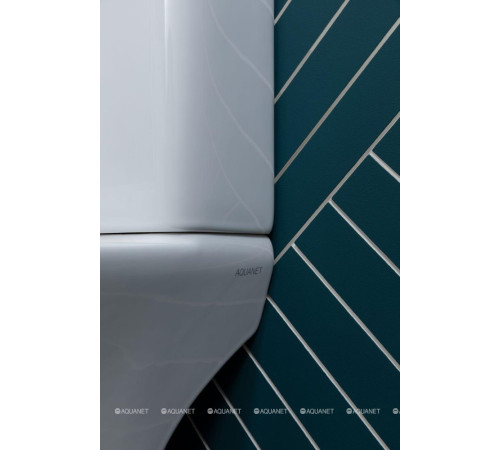 Чаша напольного унитаза Aquanet Roll 2-C Rimless с сиденьем Soft Close Slimseat Roll 2-C